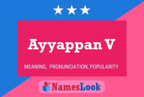 Ayyappan V Name Poster