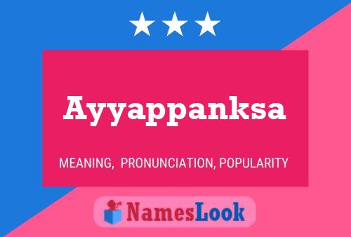 Ayyappanksa Name Poster