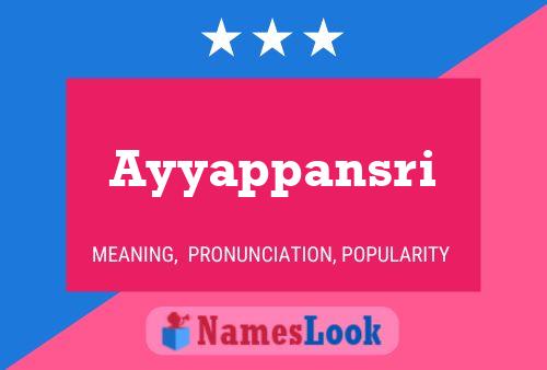 Ayyappansri Name Poster