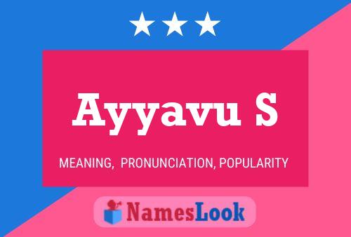 Ayyavu S Name Poster