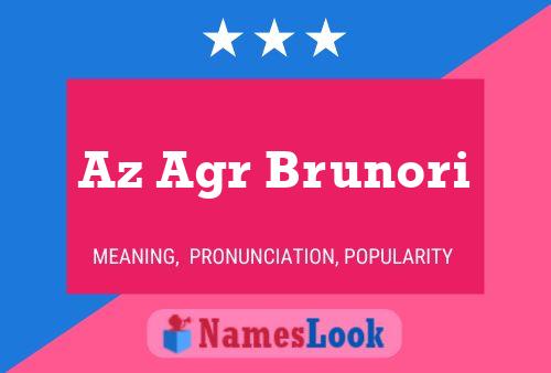 Az Agr Brunori Name Poster