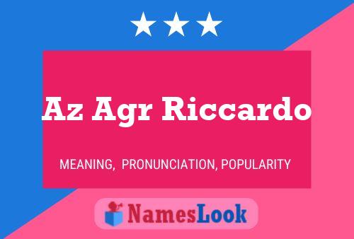 Az Agr Riccardo Name Poster