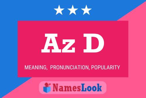 Az D Name Poster