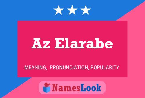 Az Elarabe Name Poster