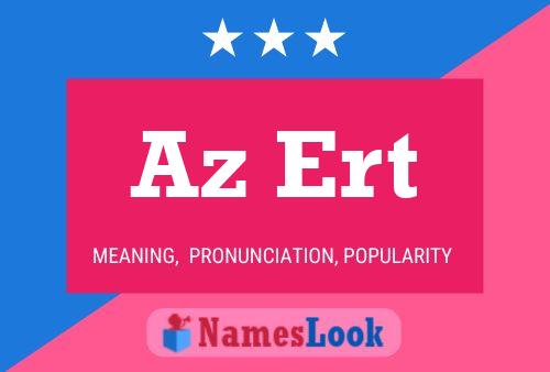 Az Ert Name Poster