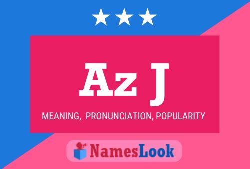 Az J Name Poster