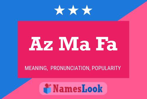 Az Ma Fa Name Poster