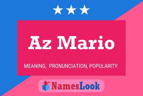 Az Mario Name Poster