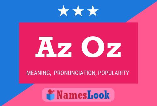 Az Oz Name Poster