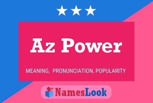 Az Power Name Poster