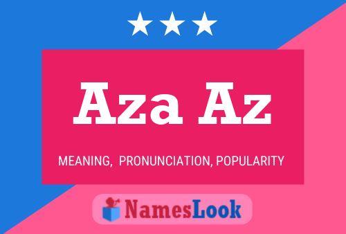 Aza Az Name Poster