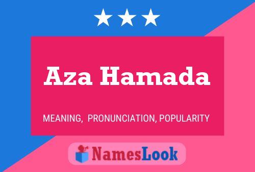 Aza Hamada Name Poster