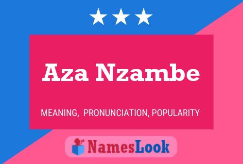 Aza Nzambe Name Poster