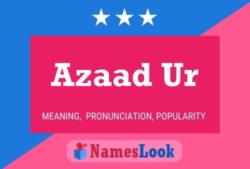 Azaad Ur Name Poster