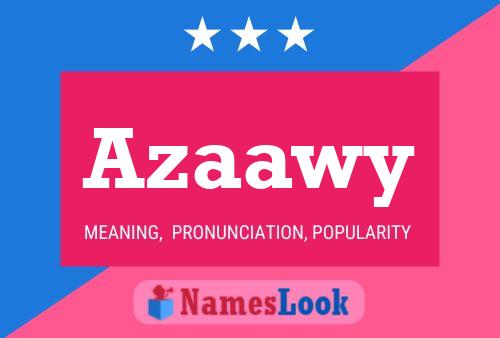 Azaawy Name Poster