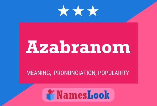 Azabranom Name Poster