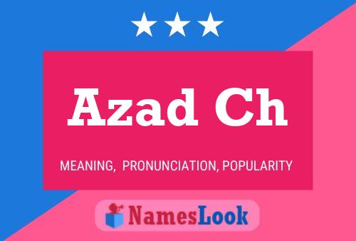 Azad Ch Name Poster