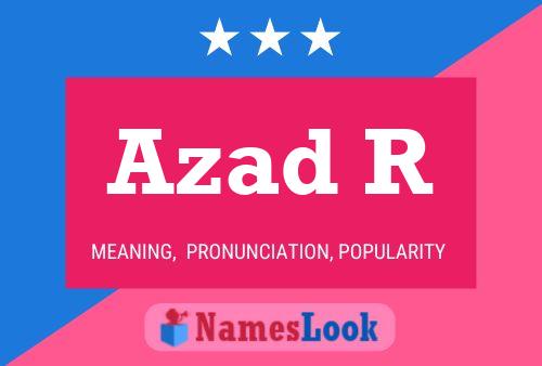 Azad R Name Poster