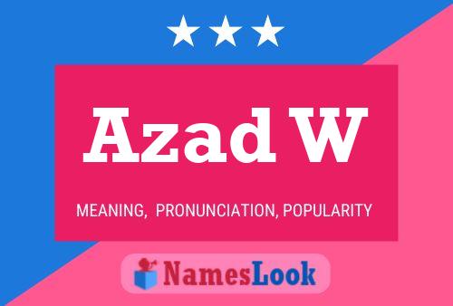 Azad W Name Poster