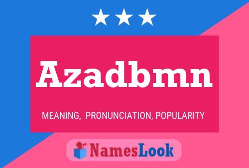 Azadbmn Name Poster