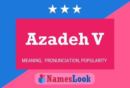 Azadeh V Name Poster