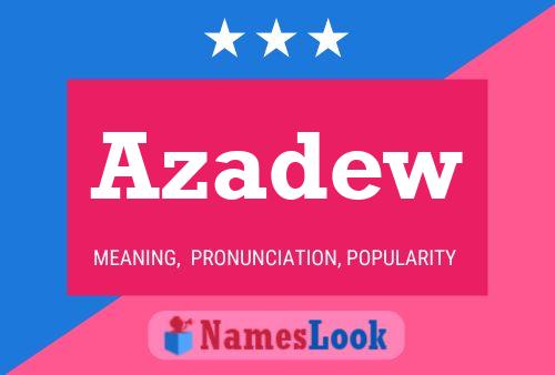 Azadew Name Poster