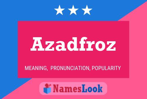 Azadfroz Name Poster