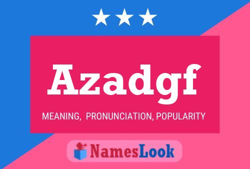 Azadgf Name Poster