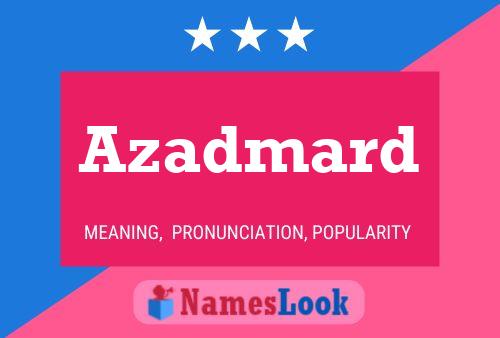 Azadmard Name Poster