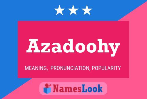 Azadoohy Name Poster