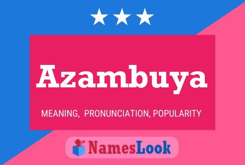 Azambuya Name Poster