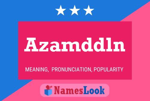 Azamddln Name Poster