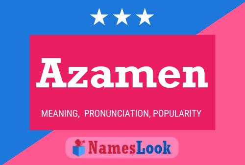 Azamen Name Poster