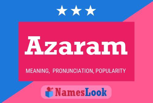 Azaram Name Poster