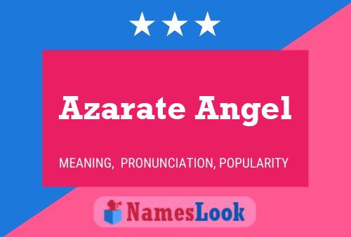 Azarate Angel Name Poster