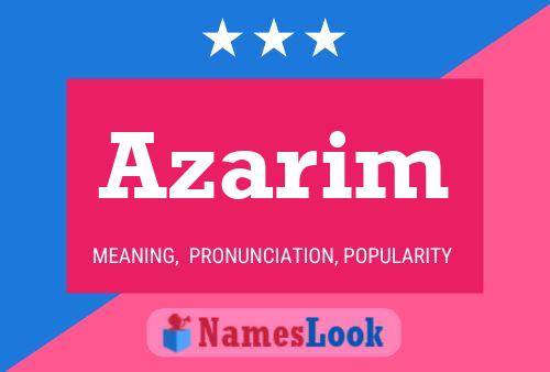 Azarim Name Poster