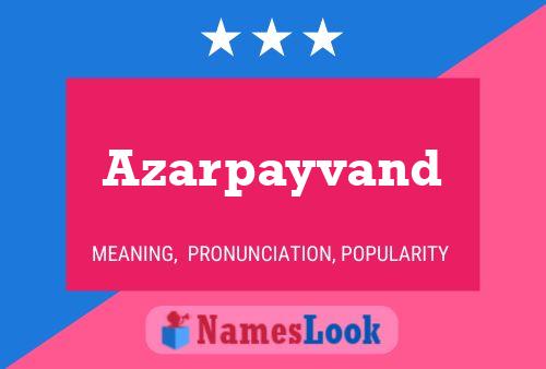 Azarpayvand Name Poster