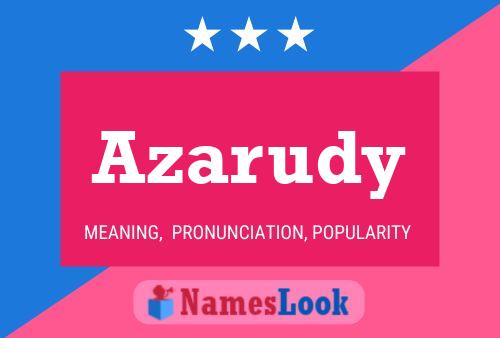 Azarudy Name Poster