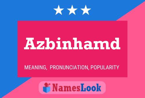 Azbinhamd Name Poster