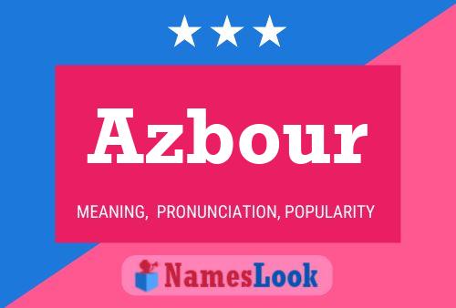 Azbour Name Poster