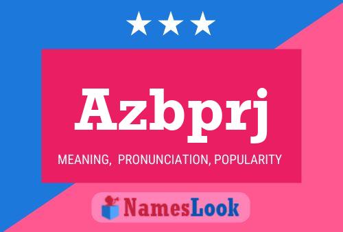 Azbprj Name Poster