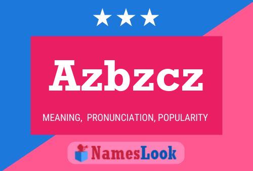 Azbzcz Name Poster