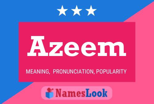 Azeem Name Poster