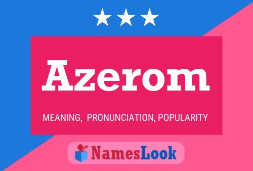 Azerom Name Poster