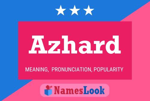 Azhard Name Poster