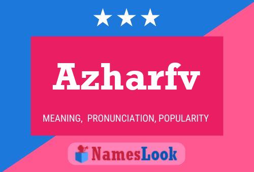 Azharfv Name Poster