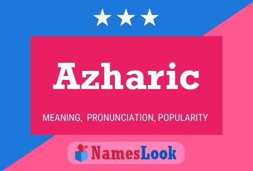 Azharic Name Poster