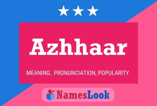 Azhhaar Name Poster