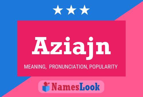 Aziajn Name Poster