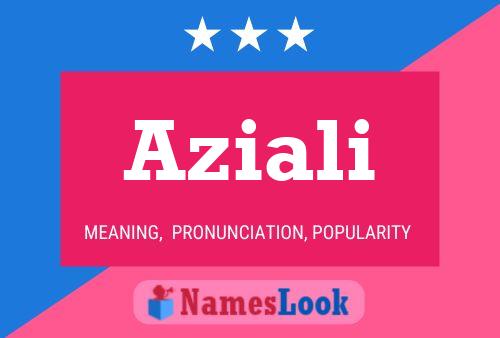 Aziali Name Poster